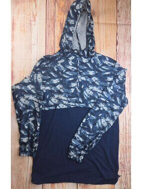 Under Armour Mens Blue Camouflage Hoodie Medium
